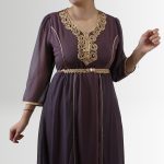 ROBE CAFTAN BENTSOLTANE - Mauve