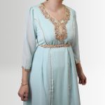 ROBE CAFTAN BENTSOLTANE - Turquoise