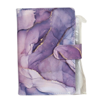 Budget Planner Motif à Marbre A5 - Violet