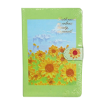 Nootbook Avec Oeuvres D'art Originales Dessinées à La Main A5 - Vert