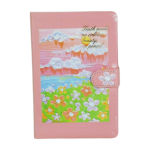 Nootbook Avec Oeuvres D'art Originales Dessinées à La Main A5 - Rose