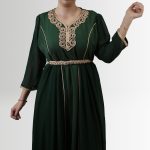 ROBE CAFTAN BENTSOLTANE - VERT