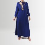 ROBE YAMNA - Bleu Pétrole